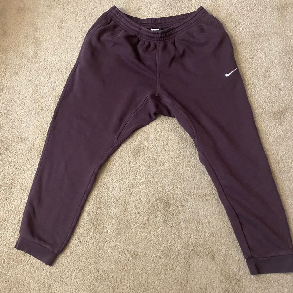 Nike Mens XXL Maroon Jogger Sweatpants